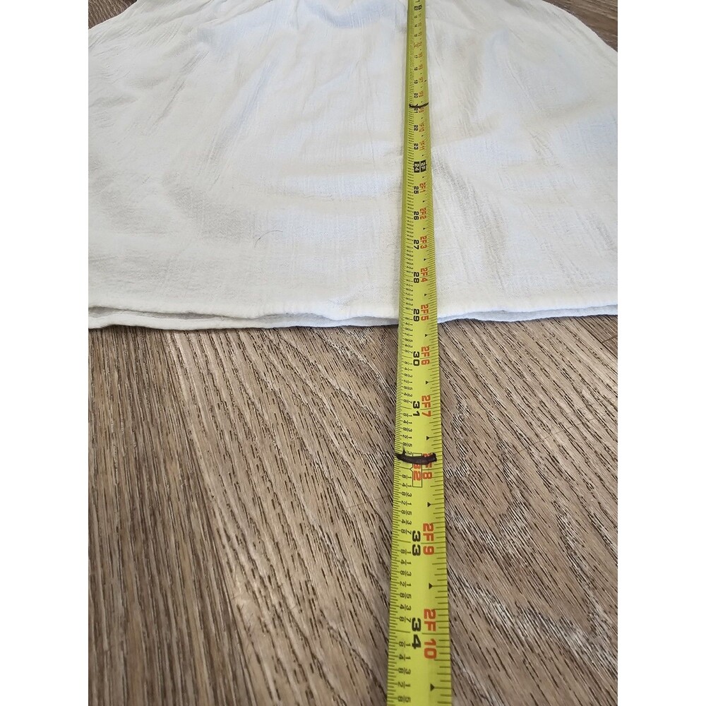 Billabong Women's Cover Up White and Lace Accent Top Short Sleeves Size Small - Picture 5 of 7